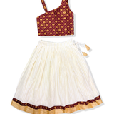 Contemporary Onam Skirt & Top Set