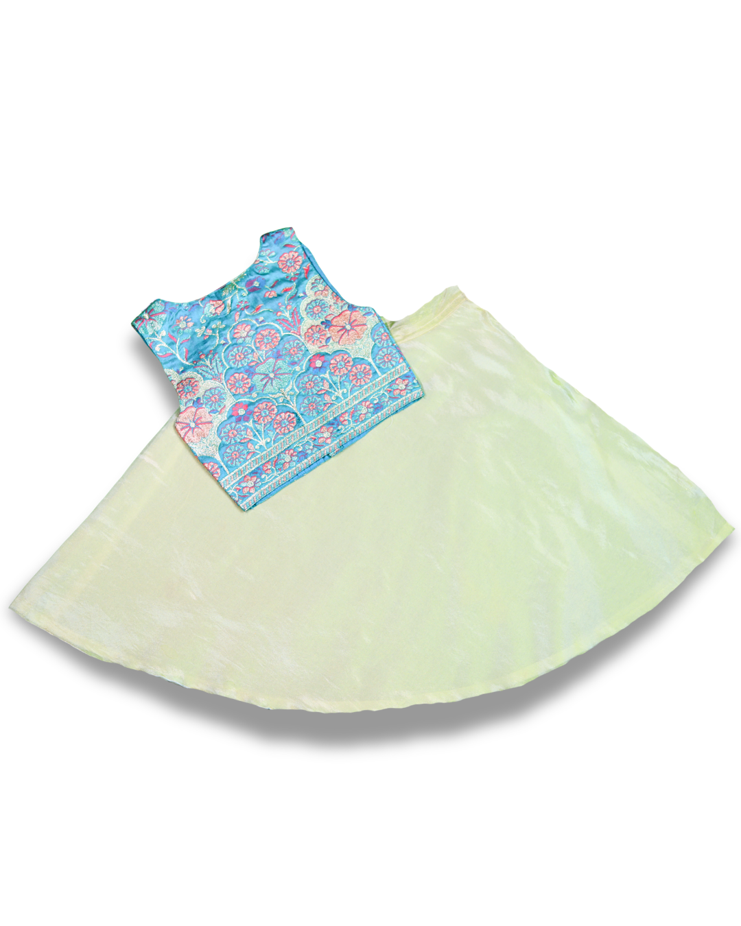 The Embroidered Panel Skirt Set
