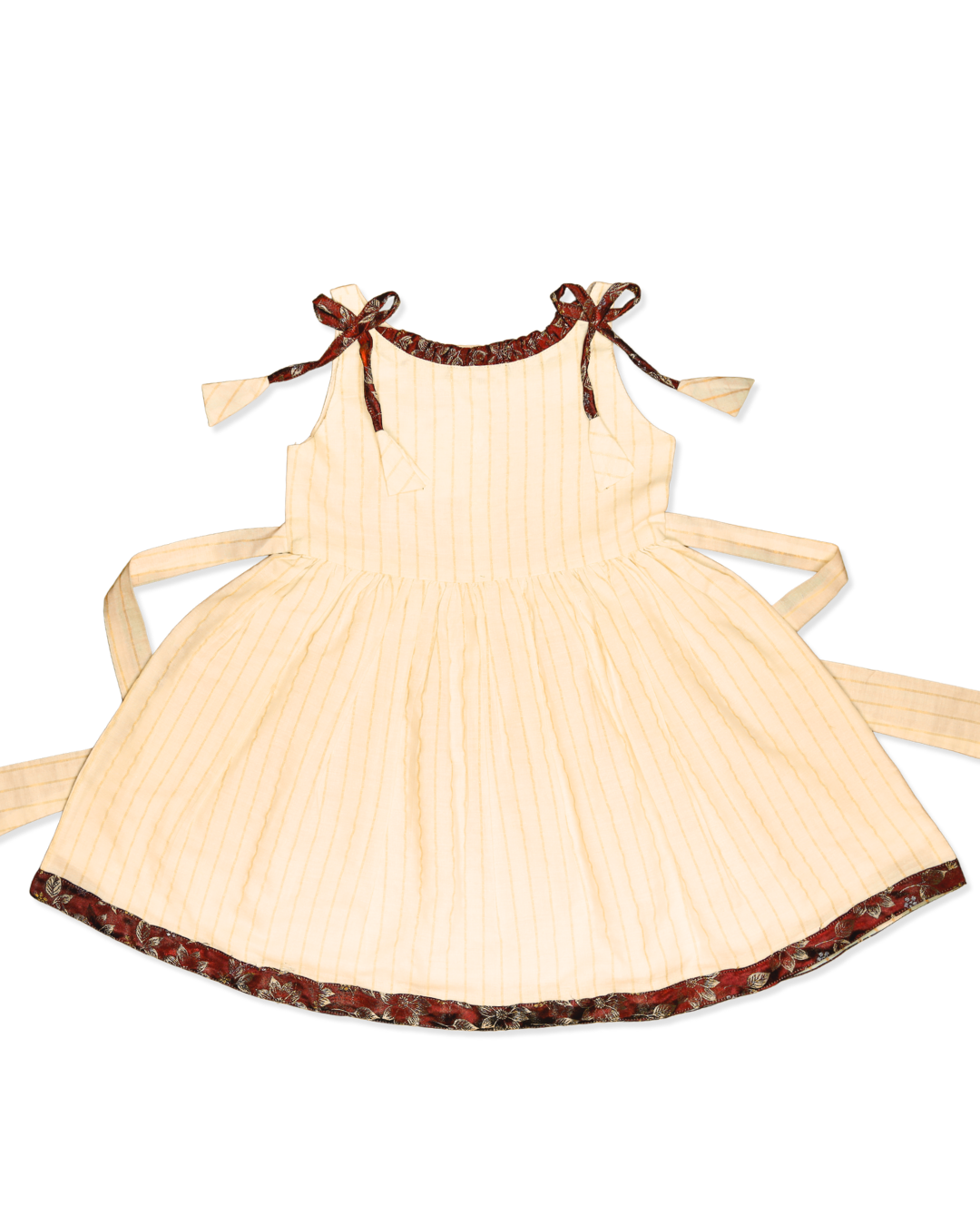 The Tie-Shoulder Pinstripe Frock