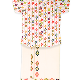 The Medallion Print Kurta & Mundu