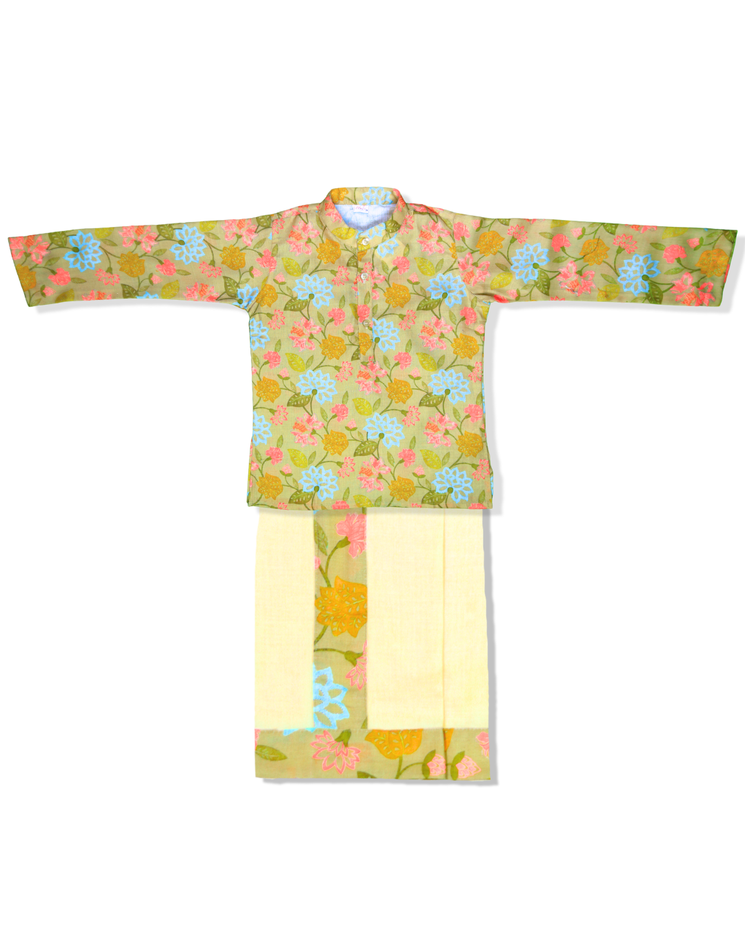 The Garden Floral Kurta & Mundu