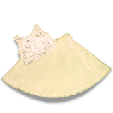 Cream Embellished Bodice Skirt Set