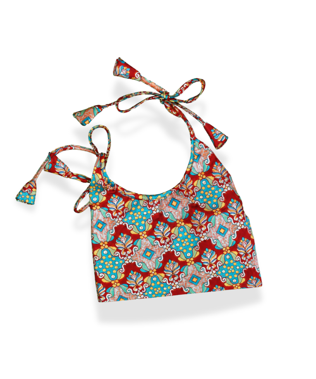 Medallion Print Halter Skirt Set